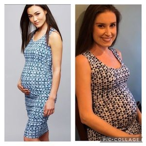 Like New! A Pea in the Pod Ruched Maternity Dress XS 0